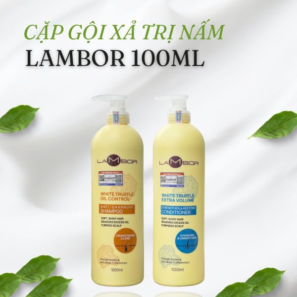 Dầu xả tinh chất nấm, trị gàu, nhờn tăng cường tóc khỏe Lambor 1000ml - Image 7