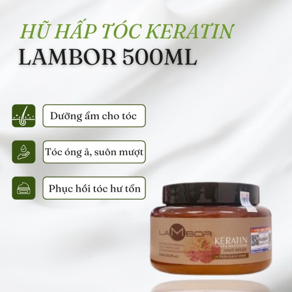 Ủ Tóc Keratin Lambor 500ml (Hũ) - Image 2