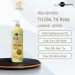 Dầu gội tinh chất nấm, trị gàu, nhờn tăng cường tóc khỏe Lambor 1000ml