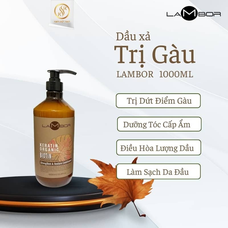 LAMBOR 500ML - 1 Dầu xả trị gàu Lambor 1000ml - Image 1