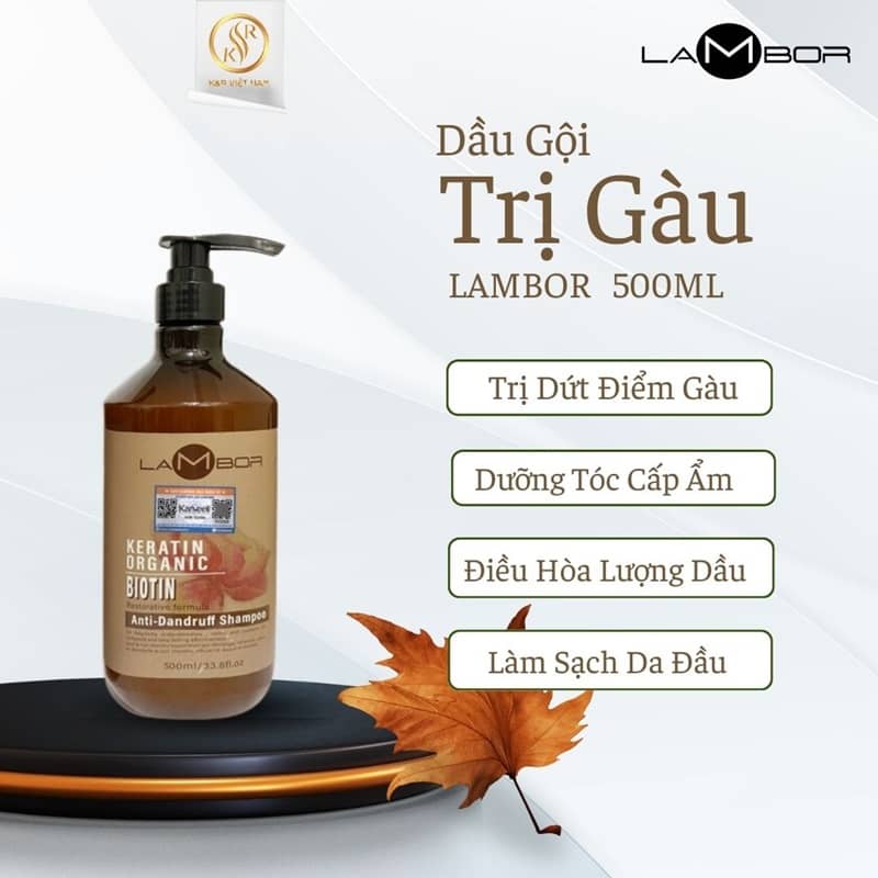 LAMBOR 500ML - 1 Dầu gội trị gàu Lambor 500ml - Image 1