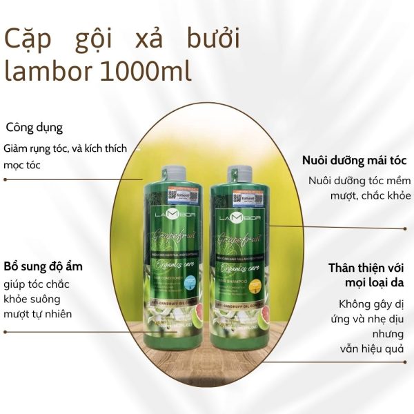 Dầu xả bưởi Lambor 1000ml - Ngừa rụng - Kích thích mọc tóc - Image 5